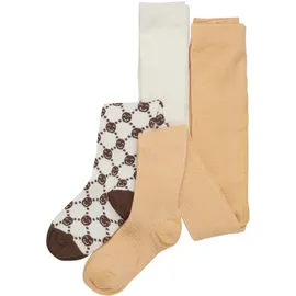 MINYMO Strumpfhose "Baby stocking (2-pack)" in Braun | Gr.: 68/74