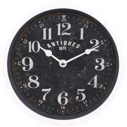 Chic Antique Wanduhr Antiques, B4,5/Ø22 cm, antik creme