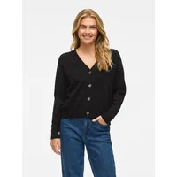 VILA Viril V-Neck Knit Cardigan Schwarz XS