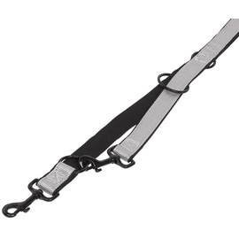 Nobby Führleine Classic Reflect Soft, gau/schwarz L: 200 cm, B: 10 mm, 1 Stück