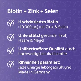r(h)ein nutrition & health gmbh Biotin+Zink+Selen f.Haut Haare & Nägel Kapseln