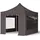 TOOLPORT Faltpavillon 3 x 3 m inkl. 4 Seitenteile Grau