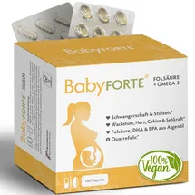 BabyFORTE Folsäure + Omega-3 Kapseln 180 St.