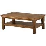 MASSIVMOEBEL24.DE Couchtisch Mango 120x75x45 dunkelbraun geölt RODEZ #123