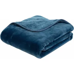 Wohndecke »Premium Cashmere Feeling«, mit premium Cashmere Feeling, Kuscheldecke, 11147757-0 blau Kunstfaser