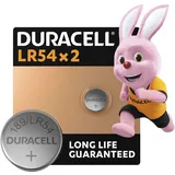Duracell LR54 Knopfzellen (2 Stück) LR 54 Batterien 1,5 V (189 / LR1130 / V10GA)