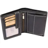LEAS Vintage-Collection Portmonee Herren Geldbörse schwarz