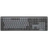 Logitech MX Mechanical, Kabellos, RF Wireless + Bluetooth, QWERTY, LED, Graphit Grau