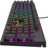 GENESIS Gaming Tastatur THOR 303 brown kabelgeb. (DE) (DE, Kabelgebunden), Tastatur, Schwarz