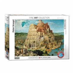 EUROGRAPHICS Puzzle Der Turm zu Babel von Bruegel, 1000 Puzzleteile bunt