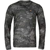 Härkila Langarmshirt Noctyx Camo schwarz XXL
