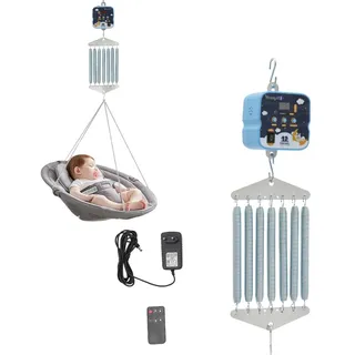 Electric Federwiege Baby Swing Universal Tragfähigkeit 19kg Vibrationsarm Sicher Hängende Babyschaukel Steuergerät Steuerung Babywiege Controller Babyhängematte Für Neugeborene Kleinkinder
