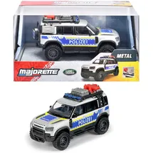 MAJORETTE 213712000 - Land Rover Defender 90 Police grau/silber 1:43