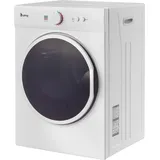 AIORBER 3kg Waschtrockner, mechanische Knopfsteuerung, Wandmontage, transluzente Tür, mit herausnehmbarem Flusenfilter, für kleine Wohnräume, Weiß - Weiß