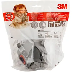 3M 6000er Set 1x 3M 6200M Halbmaske, 2x 6055 A2 Filter, 2x 5925 P2R Partikelfilter, 2x 501 Filterdeckel