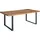 MASSIVMOEBEL24.DE Esstisch Wild-/Zerreiche 180x90x76 geölt MONTREUX #114 - Braun