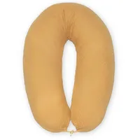 sei Design XXL Stillkissen 190x30 mit Musselin-Bezug ergonomisch, Schwangerschaftskissen Seitenschläferkissen Komfortkissen für Erwachsene, Stillkissenbezug aus 100% Bio-Baumwolle