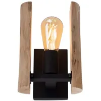 Just light. Wandleuchte Holzlampe Wandlampe Schlafzimmerleuchte 1 flammig H