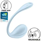 Satisfyer Smooth Petal Connect App 11 cm, Hellblau