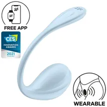 Satisfyer Smooth Petal Connect App 11 cm, Hellblau