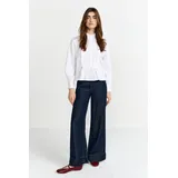 richroyal Langarmbluse mit Rüschendetails, gerader Schnitt