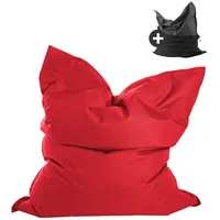 Mokebo Sitzsack, Rot, 130x170x20 cm, Oeko-Tex®, Gartenmöbel, Gartenstühle, Outdoor-Sitzsäcke