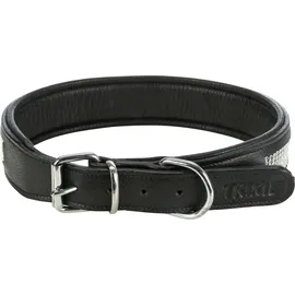 TRIXIE Active Comfort collar with rhine stones M: 38–48 cm/35 mm, black