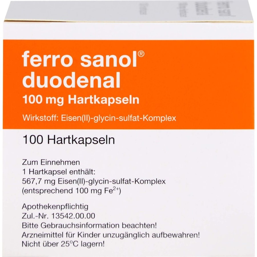 UCB Pharma FERRO SANOL duodenal Hartkaps.m.msr.überz.Pell. Vitamine