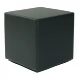 Küchen-Preisbombe Sitzwürfel Kubus I Kunstleder 45 x 45 x 45 cm Schwarz