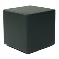 Küchen-Preisbombe Sitzwürfel Kubus I Kunstleder 45 x 45 x 45 cm Schwarz