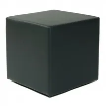 Küchen-Preisbombe Sitzwürfel Kubus I Kunstleder 45 x 45 x 45 cm Schwarz