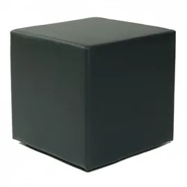 Küchen-Preisbombe Sitzwürfel Kubus I Kunstleder 45 x 45 x 45 cm Schwarz