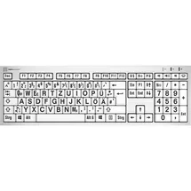 LogicKeyboard Tastatur DE schwarz/weiss (LKB-LPRNTBW-AJPU-DE)