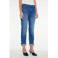 7 For All Mankind für Damen. JSDTC120SM Boyfriend-Jeans, mittelhoher Schnitt, blau (29), Lässig