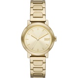 DKNY Soho D, Dreizeigeruhrwerk, 34MM GoldEdelstahlgehäuse mit Edelstahlarmband, NY6651