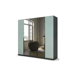 Drehtürenschrank  Skyla , grau , Maße (cm): B: 226 H: 210