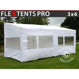 Faltzelt Faltpavillon Wasserdicht FleXtents PRO Trapezo 3x6m