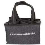 Out of the Blue Flaschentasche Feierabendtasche grau