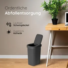 Novaliv Mülleimer 25 l Schwarz