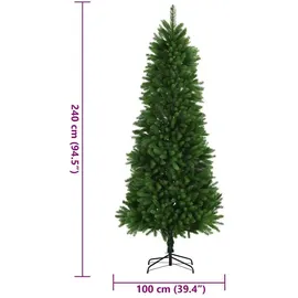 vidaXL Künstlicher Weihnachtsbaum Naturgetreue Nadeln 240 cm Grün