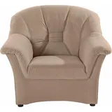 DOMO collection Sessel Elva Kunstleder 99 x 84 x 82 cm Beige mit Federkern