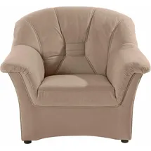 DOMO collection Sessel Elva Kunstleder 99 x 84 x 82 cm Beige mit Federkern