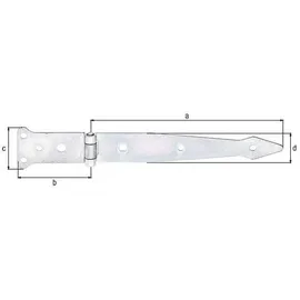 GAH Alberts Werfgehänge 202 x 77 mm 48 x 35 mm 2,5 mm
