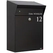 Allux Bjørn Paketbriefkasten Schwarz