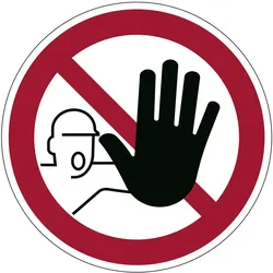 Durable Schild - Zutritt verboten - rund - 430 mm (Durchmesser)