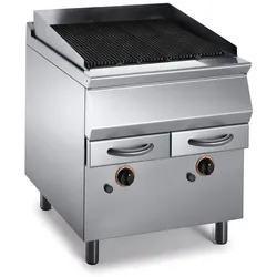 KBS Gastrotechnik KBS Gas-Vaporgrill 15kW  Wasserbecken & Ablasshahn