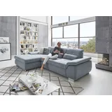 die planbar Ecksofa »MP-IN16037 L-Form«, mit Sitztiefenverstellung & Zierkissen, Federkern