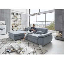 die planbar Ecksofa »MP-IN16037 L-Form«, mit Sitztiefenverstellung & Zierkissen, Federkern