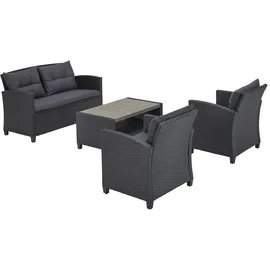 Konifera St. Tropez Loungeset schwarz
