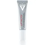 VICHY Straffende Anti-Falten Augenpflege für reife Haut, Regt die Kollagenproduktion an und glättet die Augenpartie, Mit Hyaluron, probiotischen Extrakten und Vitamin C, Liftactiv, 15 ml